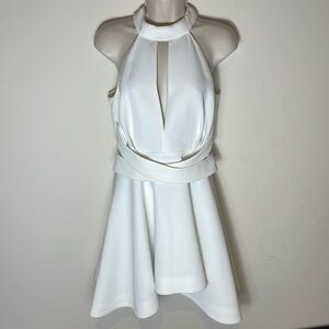 C/MEO Collective White Halter Dress NWOT